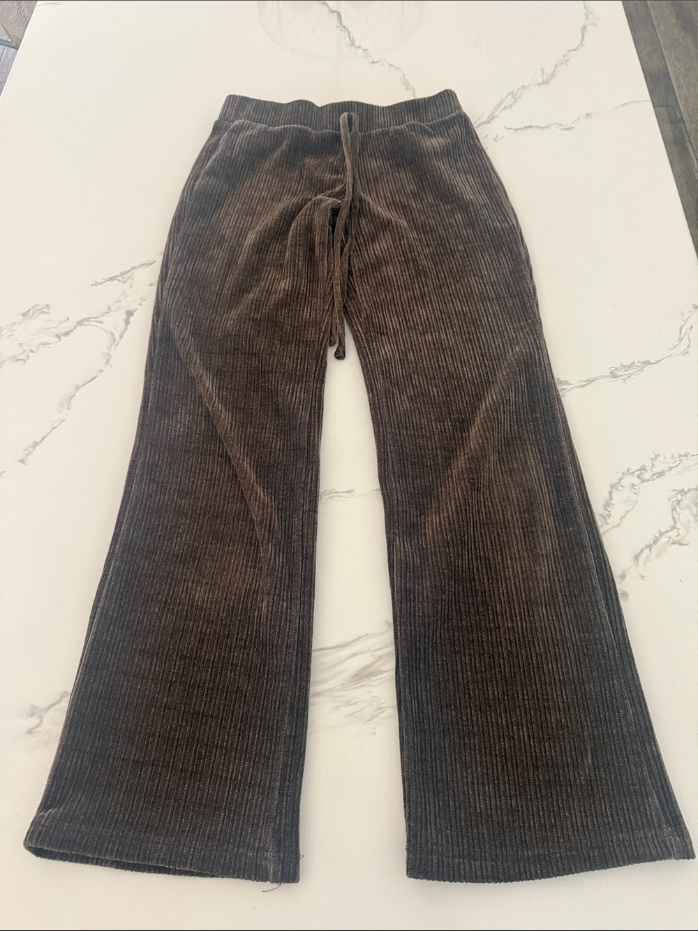 SHEIN Brown Corduroy Boot Cut Pants